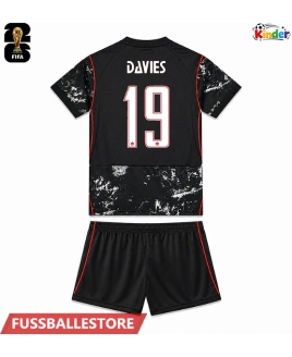 Günstige Kanada Alphonso Davies #19 Auswärts Trikotsatzt Kinder WM 2026 Kurzarm (+ Kurze Hosen)